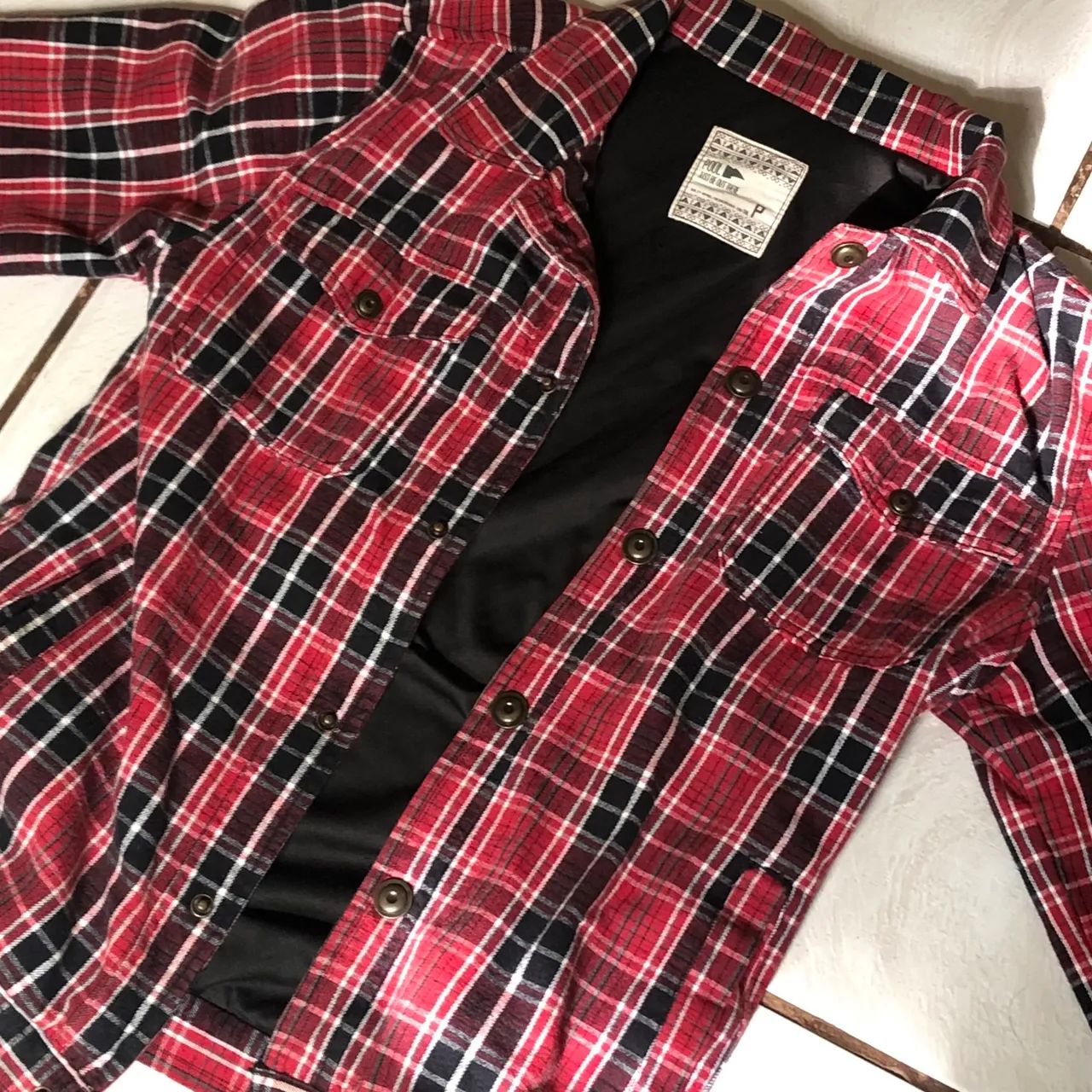 Camisa Xadrez Vermelha P - Pool