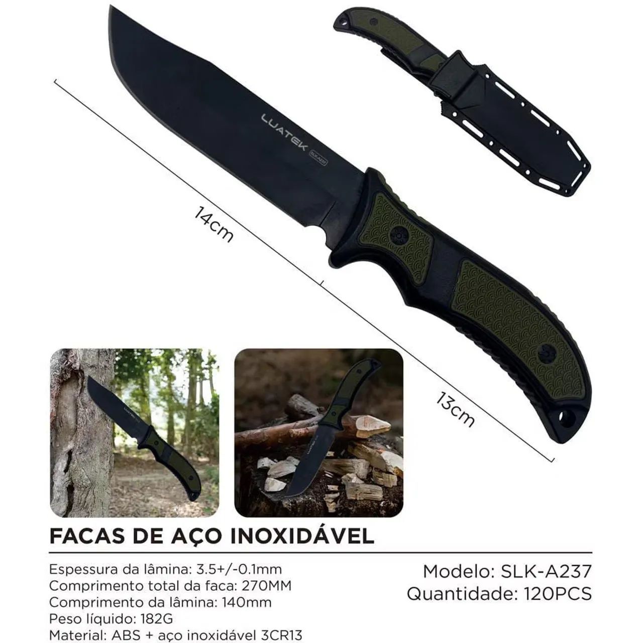 Faca camping militar  - Foto 3