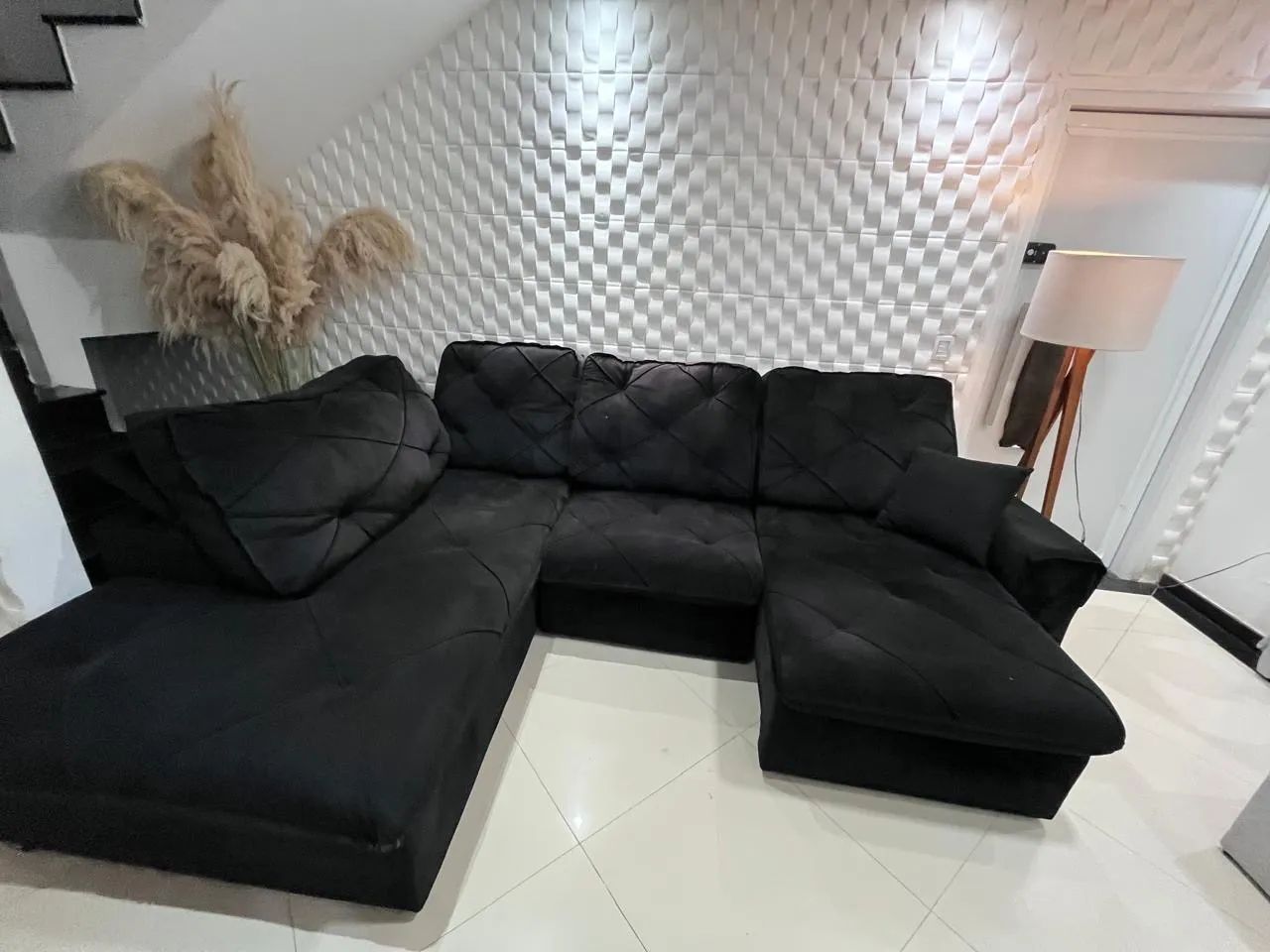 Lindo sofá retrátil e reclinável  - Foto 4