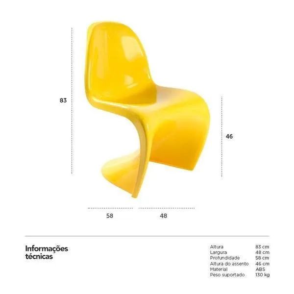 Cadeira Panton - CRUA  - Foto 5