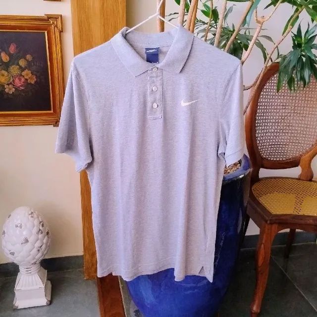 Polo Cinza Unissex da Nike