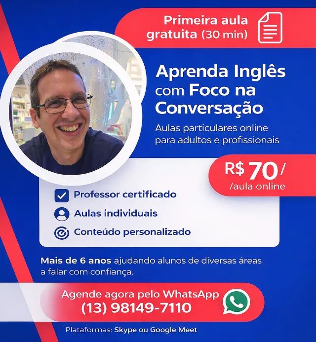 Aulas de Inglês Online