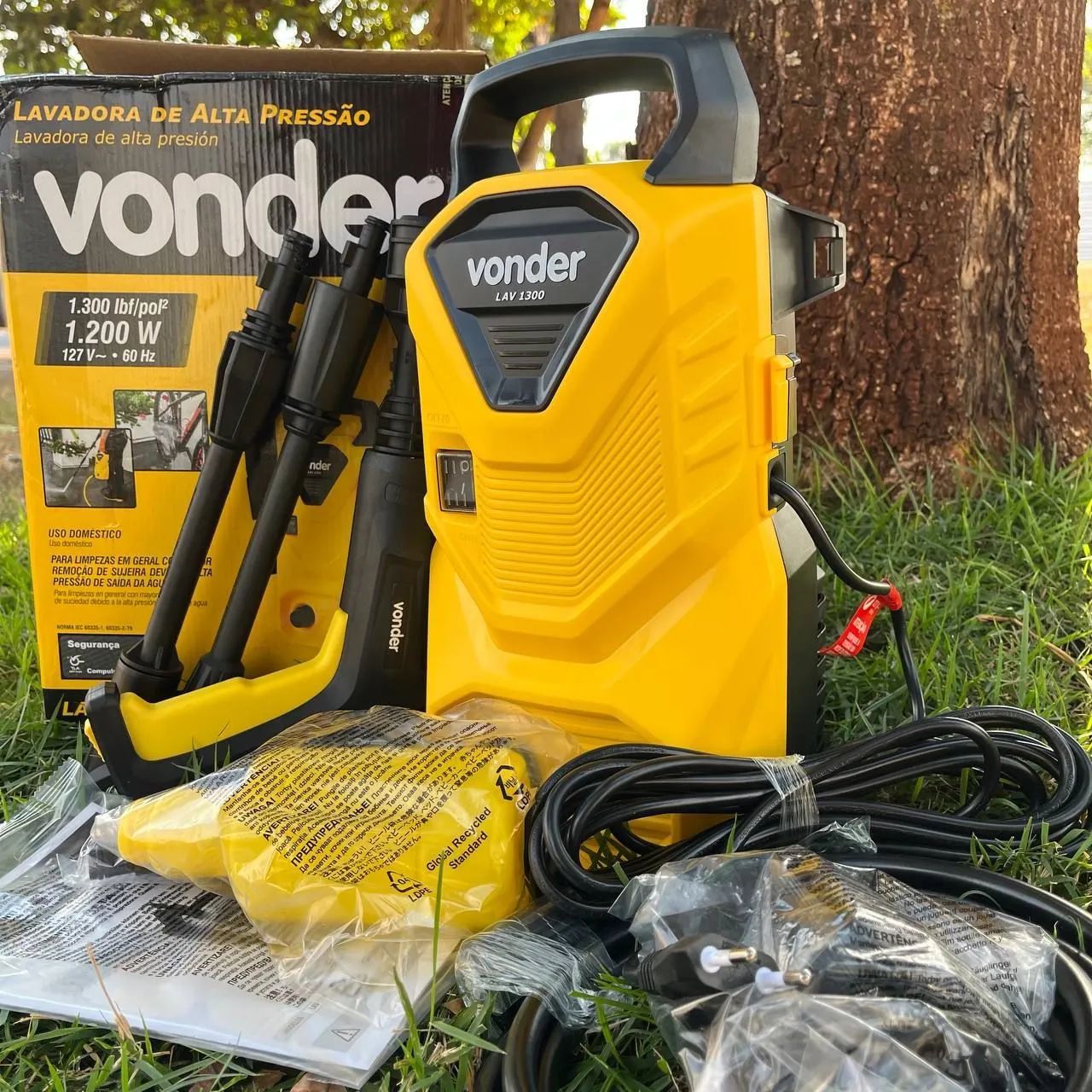 Lavadora de alta pressão Vonder nova completa LAV 1300 - Foto 4