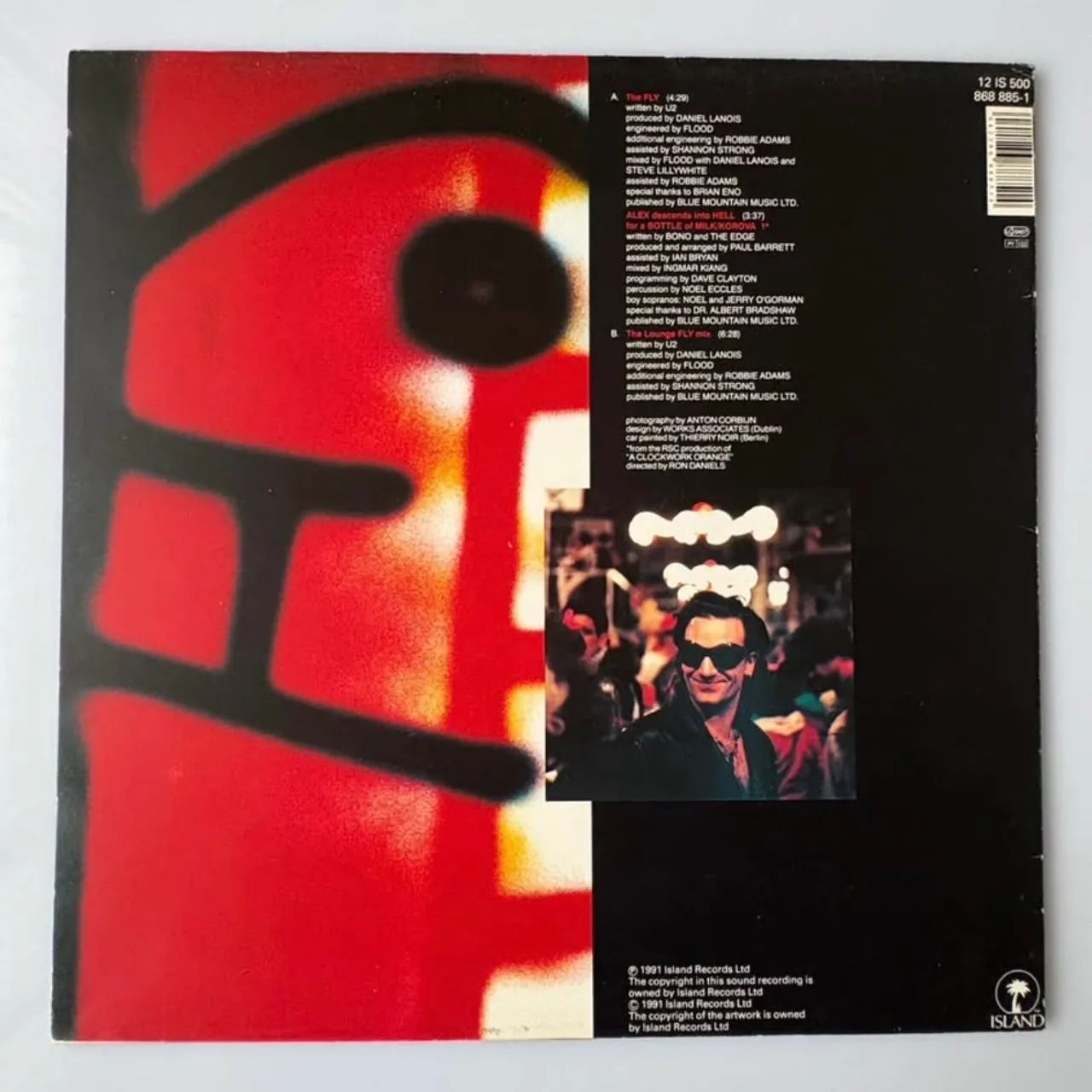 U2 The Fly Vinil Single 12 Polegadas Importado Inglaterra UK - Foto 2