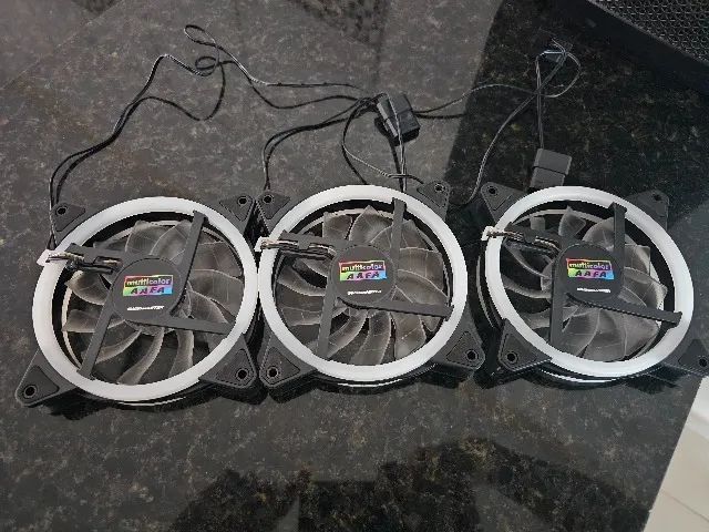 Kit Air Cooler 90mm e Ventoinhas 120mm RGB - Foto 5