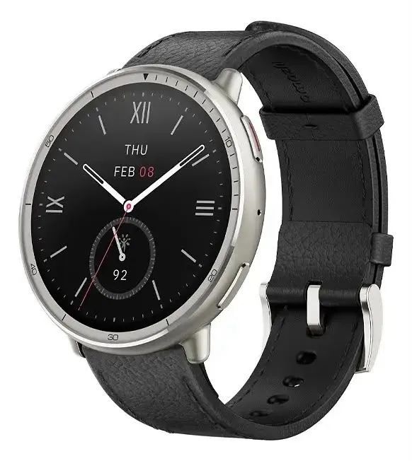 Amazfit ACTIVE 2 Premium Version - Smartwatch A2437 Pulseira couro preta