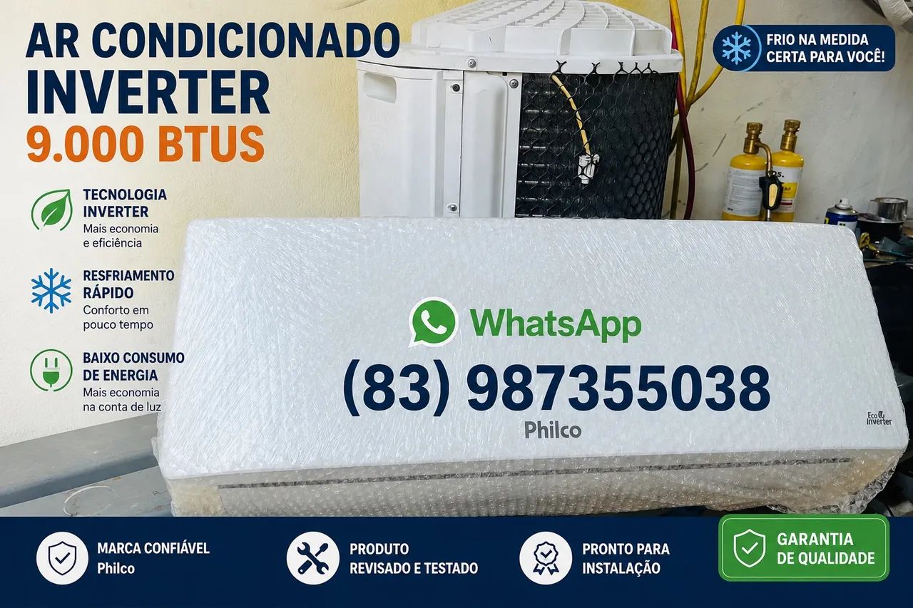 Ar condicionado Inverter  9 mil btus 
