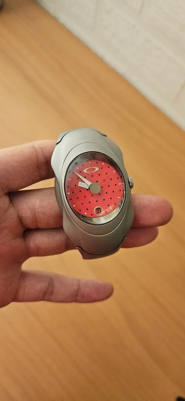 Relogio oakley time bomb red cannon