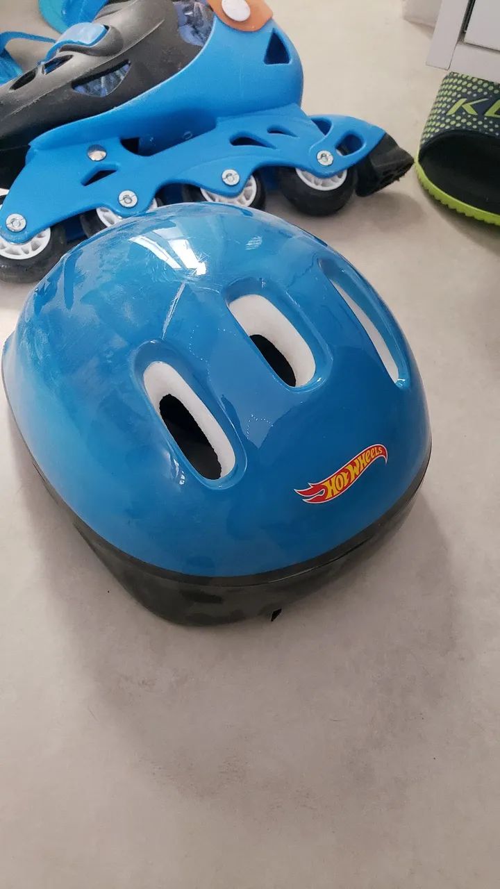 Patins ajustável c acessórios de segurança tamanho 33 - 36 - Foto 2