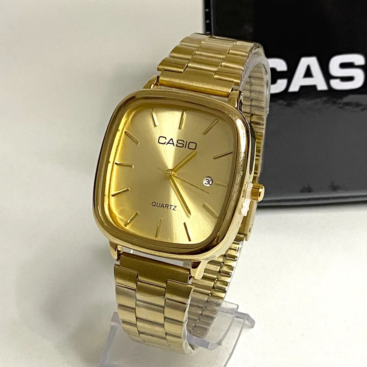 Relógio Casio vintage A138 dourado novo - Foto 4