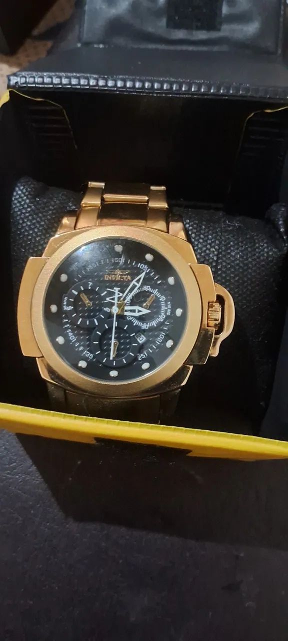 Vendo relógio dourado (invicta) - Foto 2