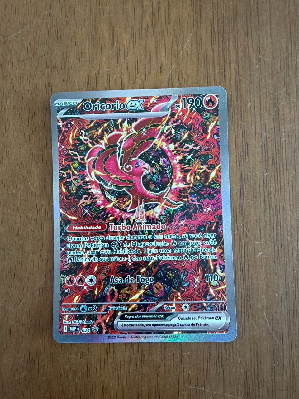 Carta Pokémon oricorio ex (024)