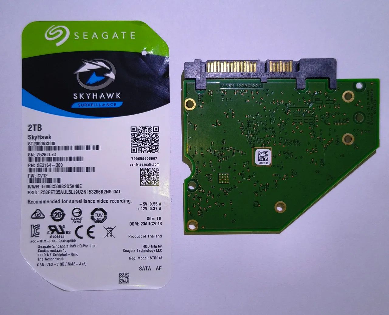 Placa lógica para HD ST2000VX008 2TB (somente placa, funcionando) - Foto 2