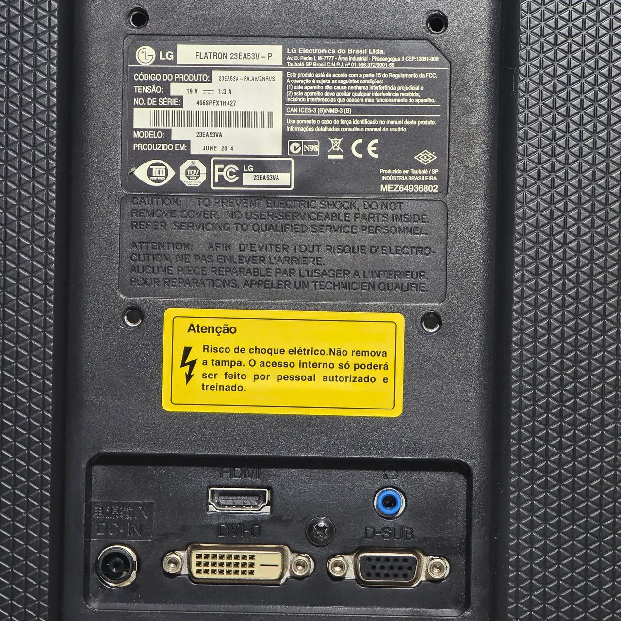 Monitor LG 23 polegadas 23ea53va 110/220V - Foto 4