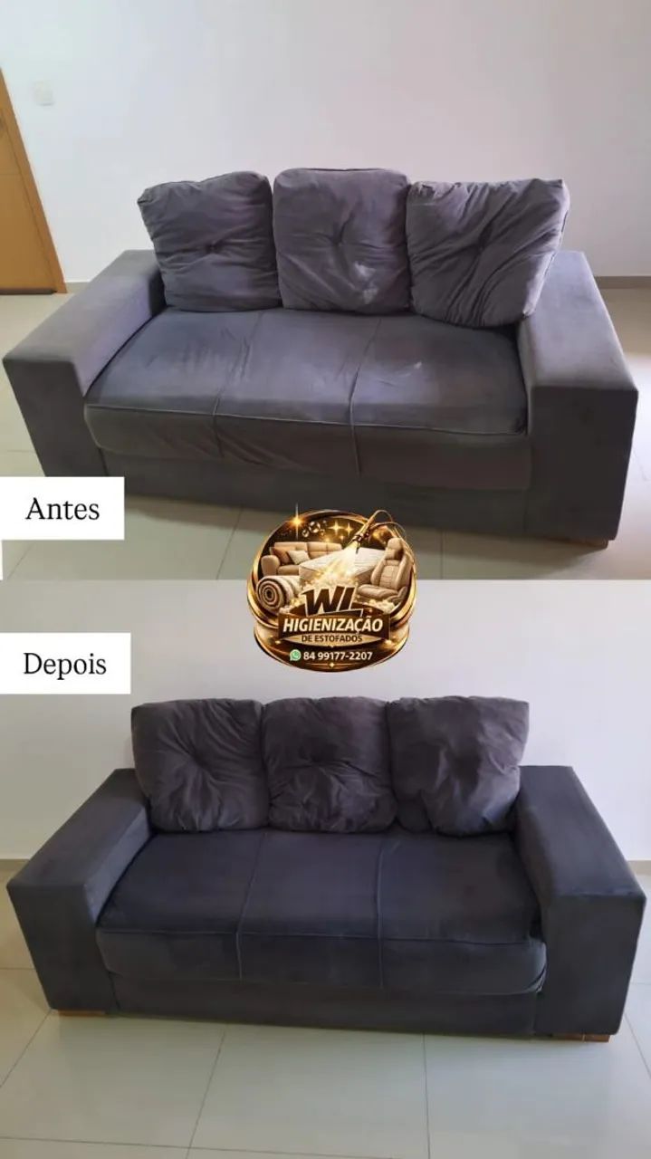 Limpeza e higienização de estofados. - Foto 2