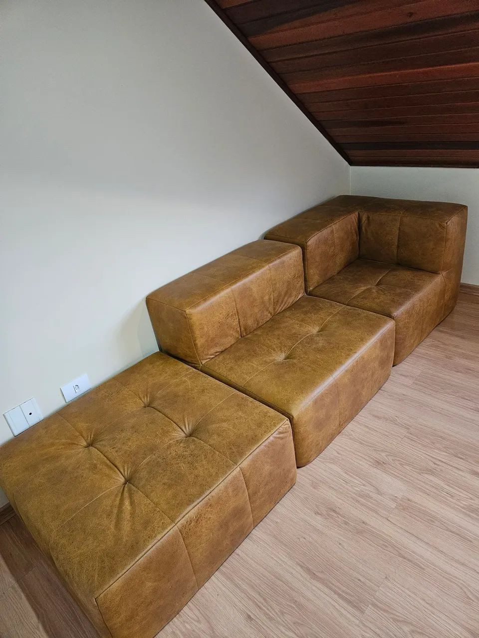 Sofá Modular Inflow de Couro
