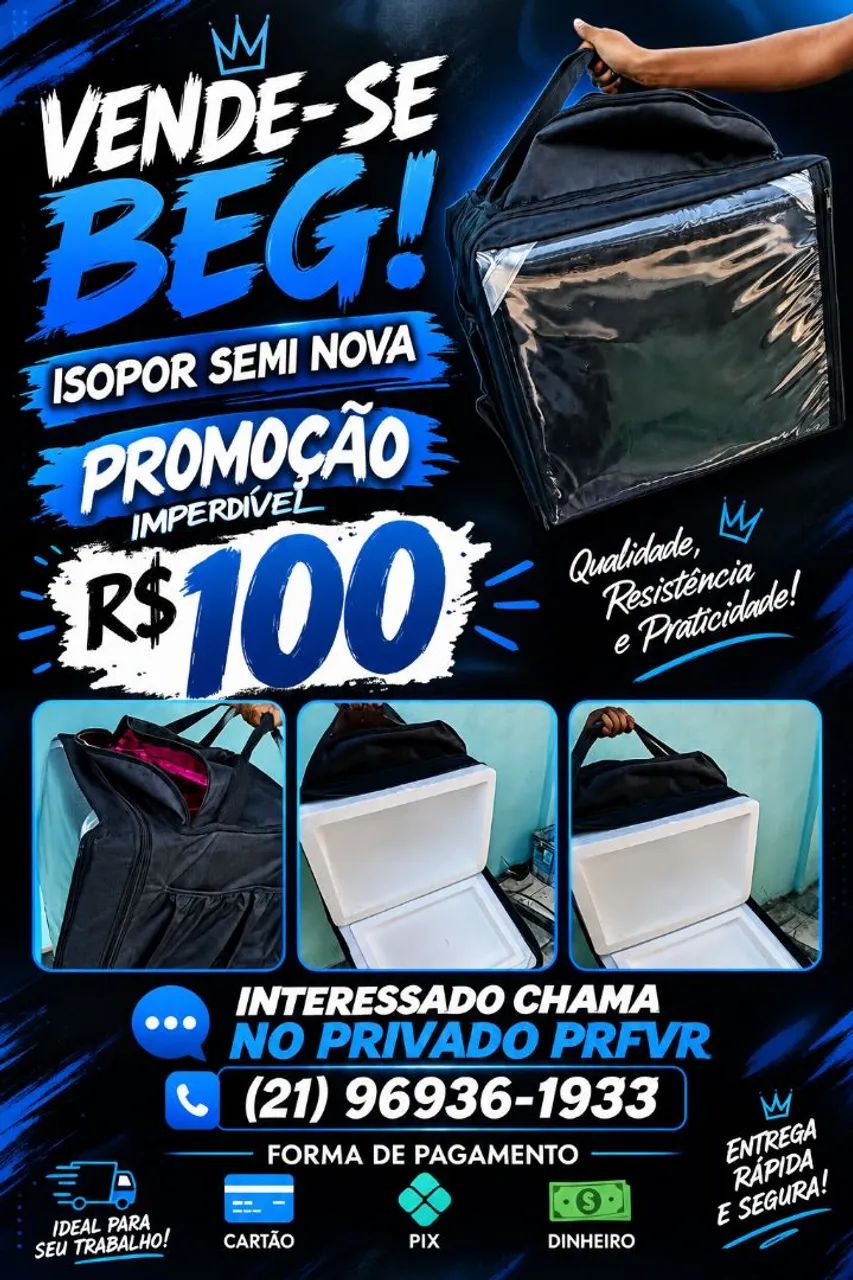 Beg semi nova pra lanches 45lt