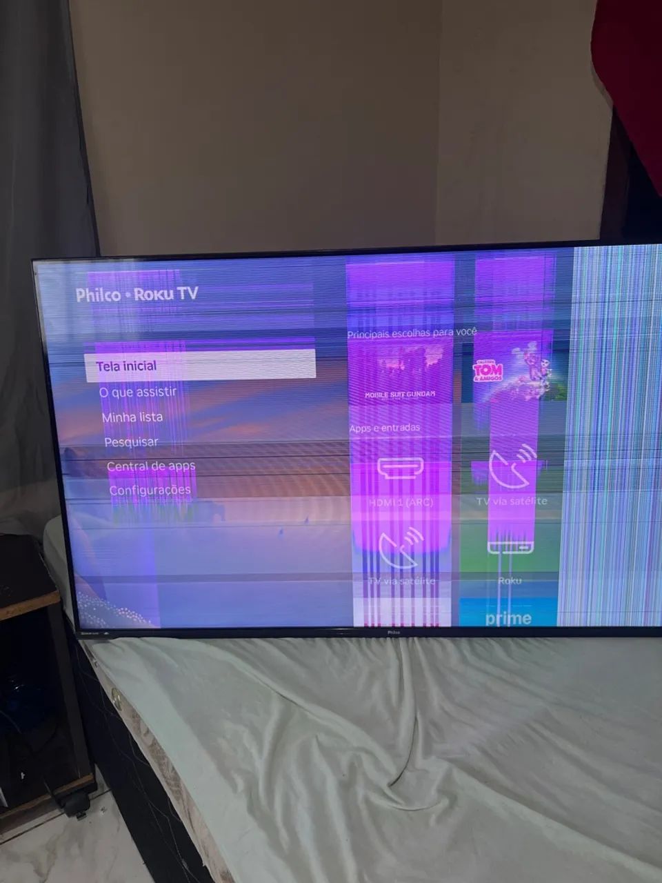 Televisão com a tela danificada  - Foto 3