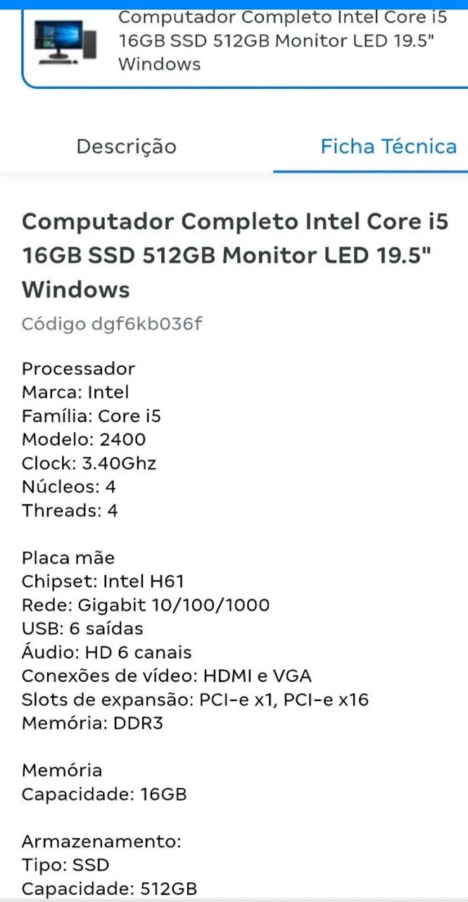 Computador completo Intel core i5. - Foto 5