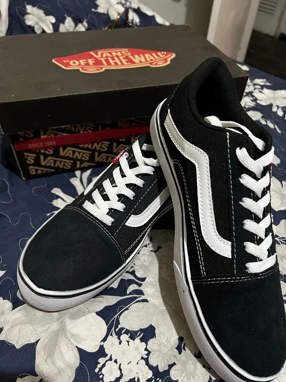 TÊNIS VANS WARD PRETO E BRANCO - Foto 4