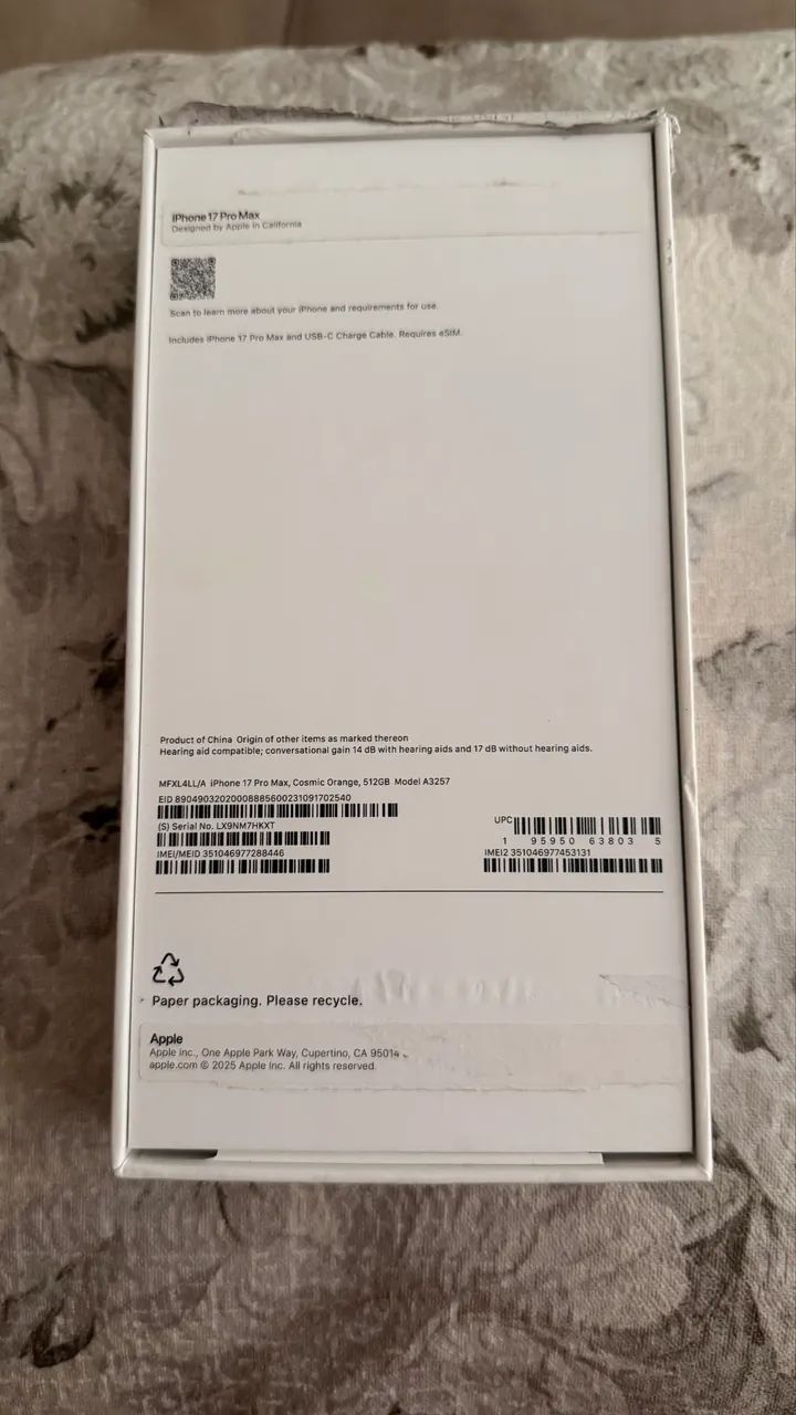 Apple telefone pro Max 512 