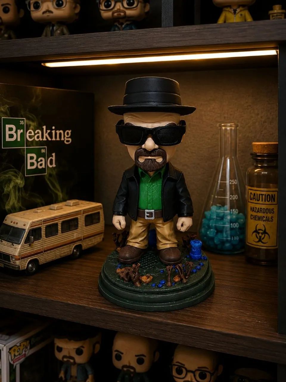 Heisenberg Breaking Bad Boneco Colecionável 3d De 24 Cm - Foto 3
