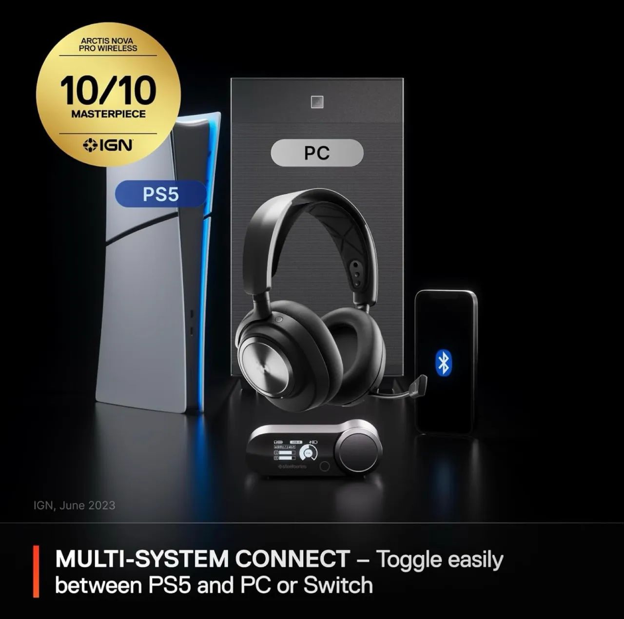 SteelSeries Arctis Nova Pro Wireless (PC-PS5) + WC Freeze Earpads (GEL)