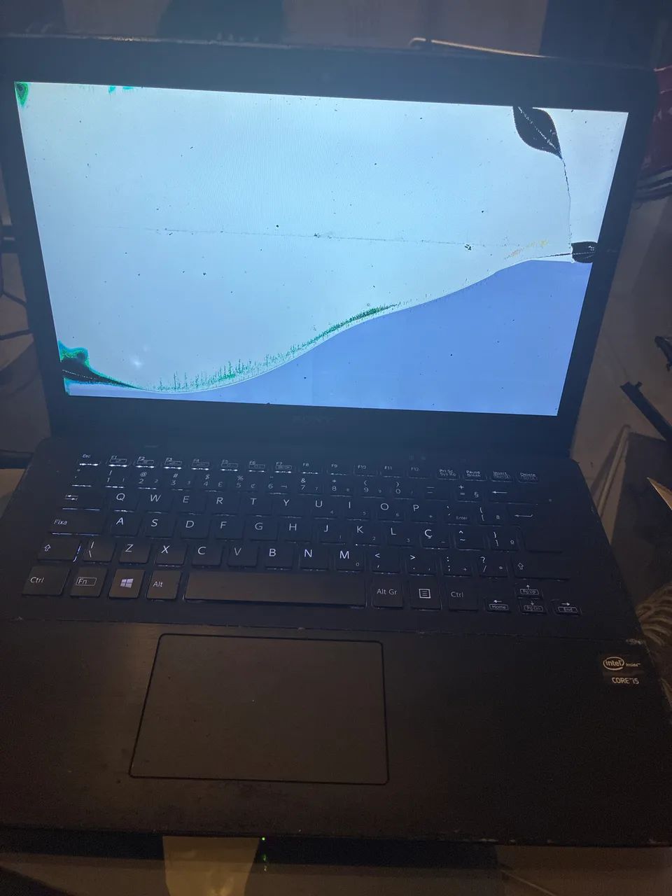 Vendo notebook vaio SVF14AA1QX defeito - Foto 2
