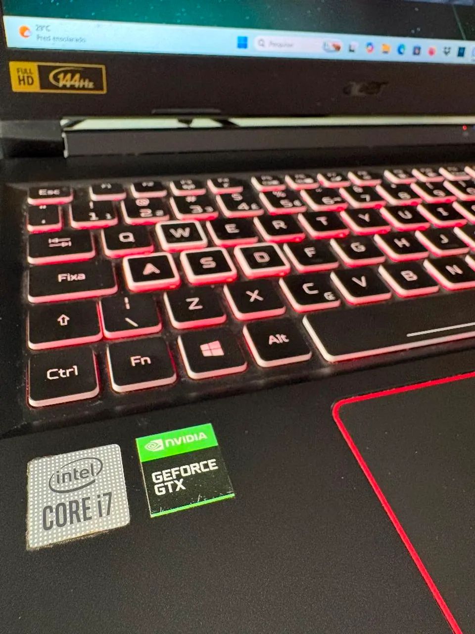 Notebook Gamer Nitro i7 10th GTX 6gb 