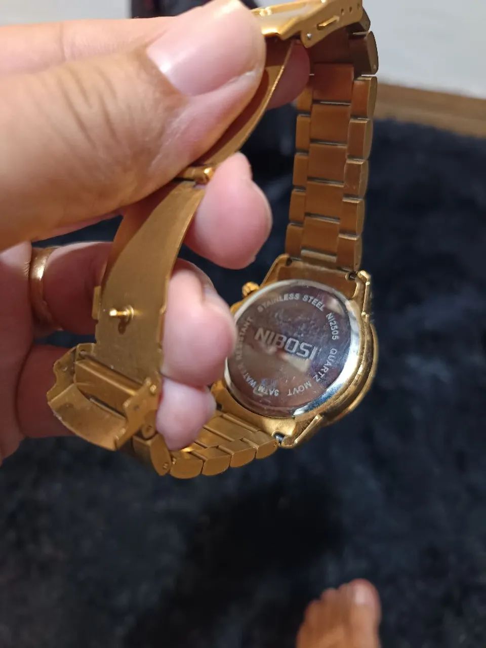 Relógio Dourado Nibosa - Foto 4
