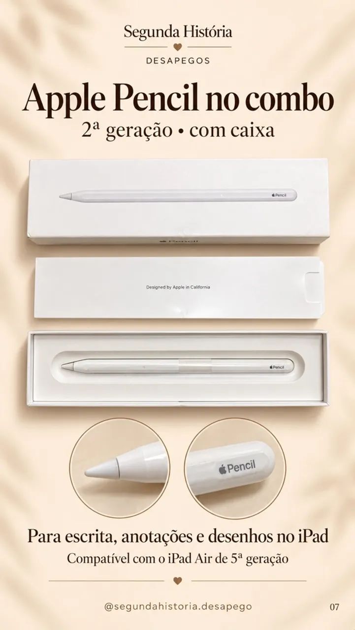 iPad Air 5ª geração 64 GB + Apple Pencil + case com teclado ? R
