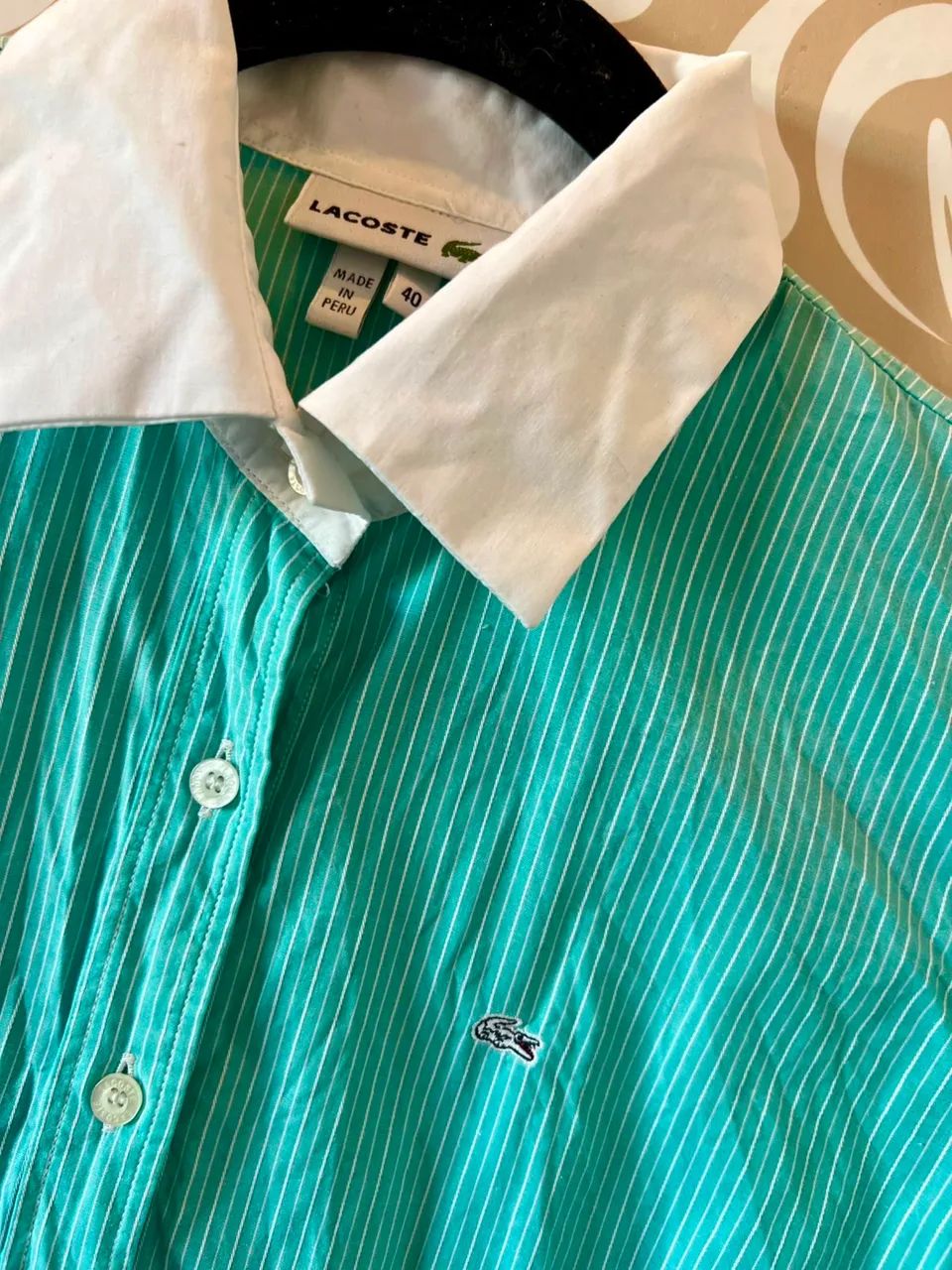 Camisa Lacoste feminina TAM 40 - Foto 3