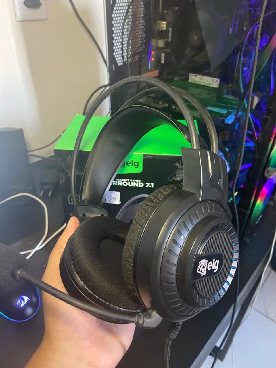 headset gamer elg mizar usb