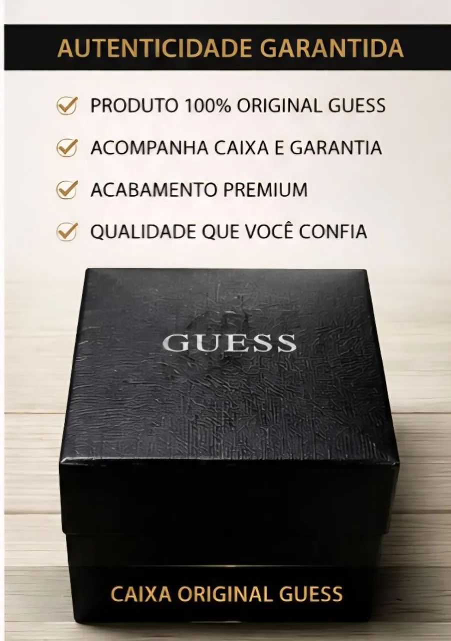 Relógio dourado da Guess - Foto 2