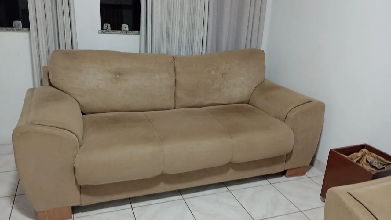 Dois Sofás, tecido Suede - Foto 2