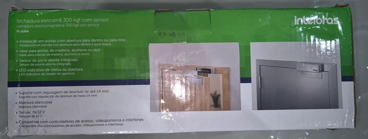 Fechadura Eletroímã 300 Kgf Intelbras Fe 10300 Com Sensor - Foto 3