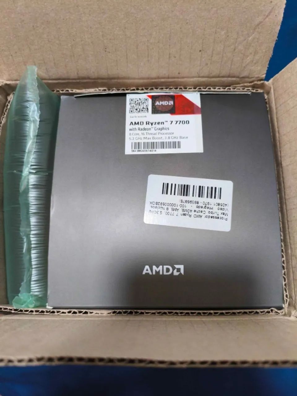 Processador R7 7700 - GAMER (Cooler nunca usado e caixa inclusos) - Foto 2