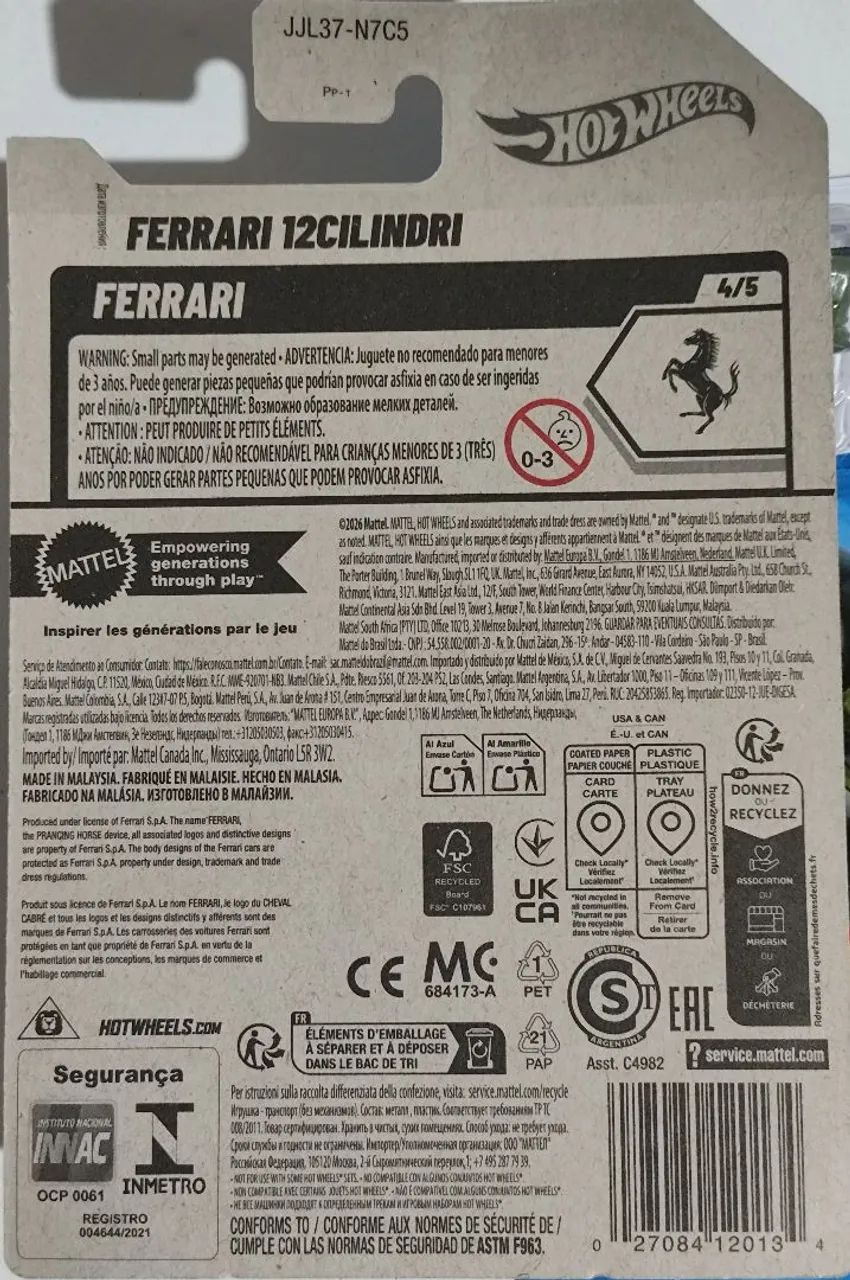 HOT WHEELS FERRARI 12 CILINDRI  - Foto 2