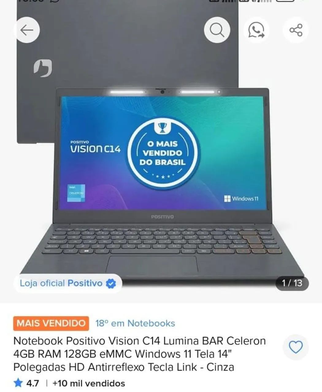 Notebook Positivo  - Foto 2