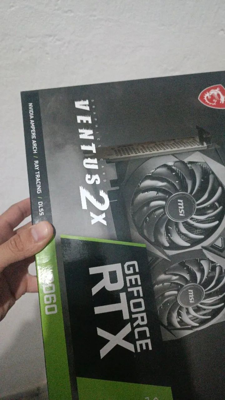 Placa de vídeo RTX MSI 3060 nova 12gb