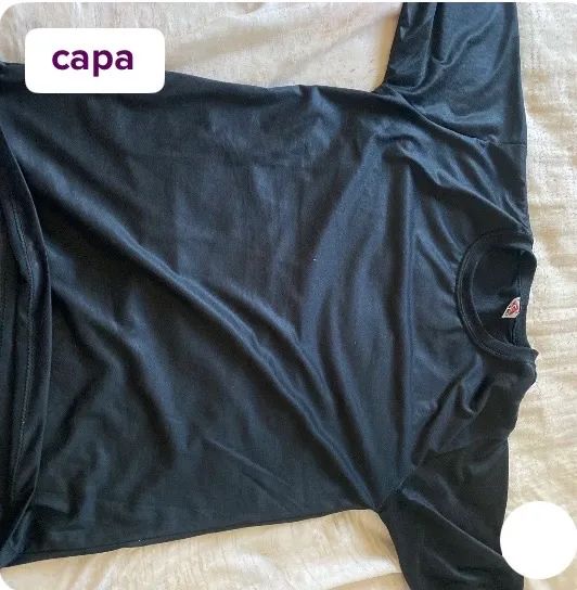 Blusa manga comprida simples mas boa 