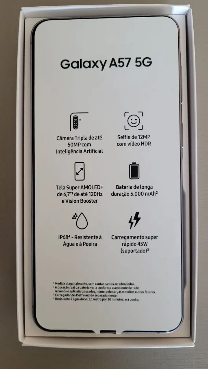 Celar Samsung A57 e Fone Samsung Novos - Foto 4