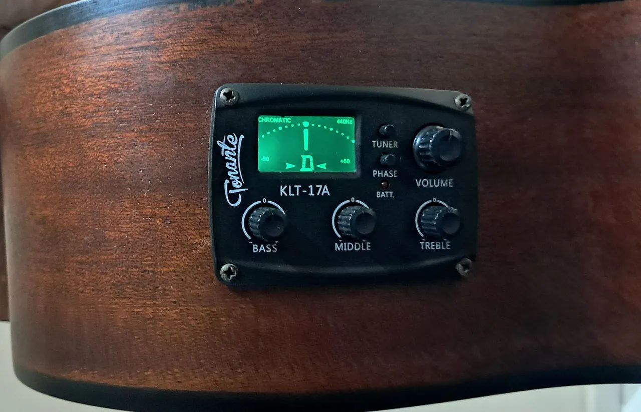 Violão Tampo Maciço Elétrico Aço - Foto 3