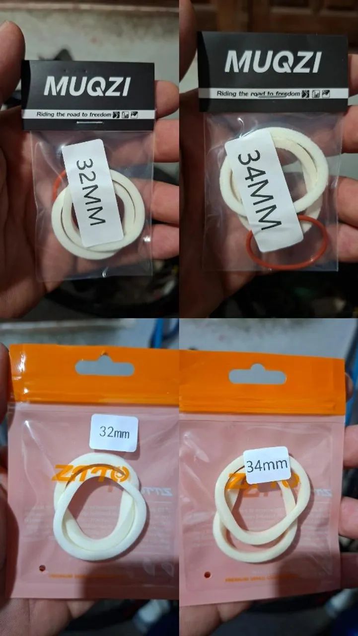 Raspadores espuma para suspensão de bike. Todos os modelos