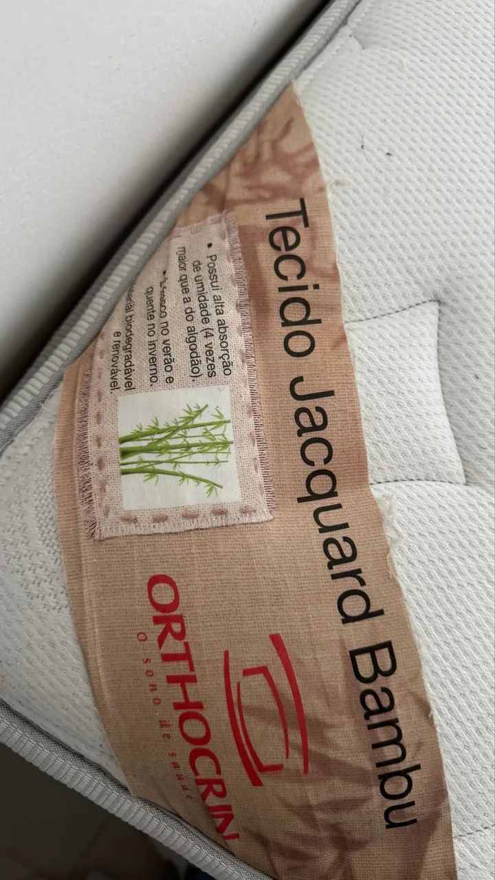 Cama Box + colchão Casal Orthocrin - Foto 2
