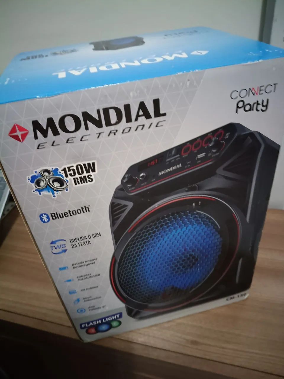 Caixa de som Bluetooth mondial 150W
