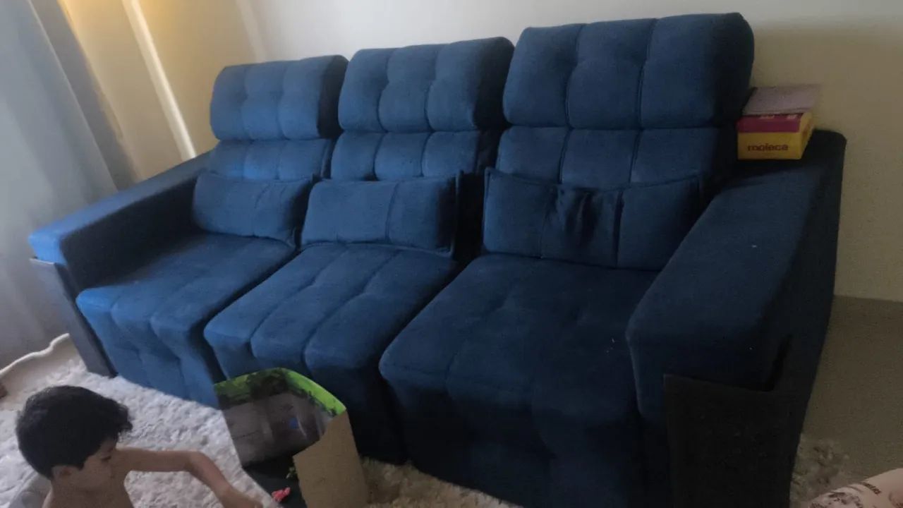 Sofá Retrátil e Reclinável 2,60m. - Foto 2