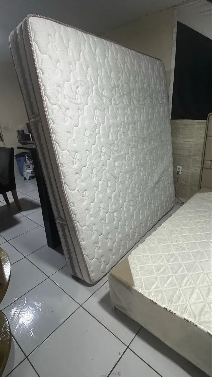 Cama / base / colchão / cabeceira Super King  - Foto 3