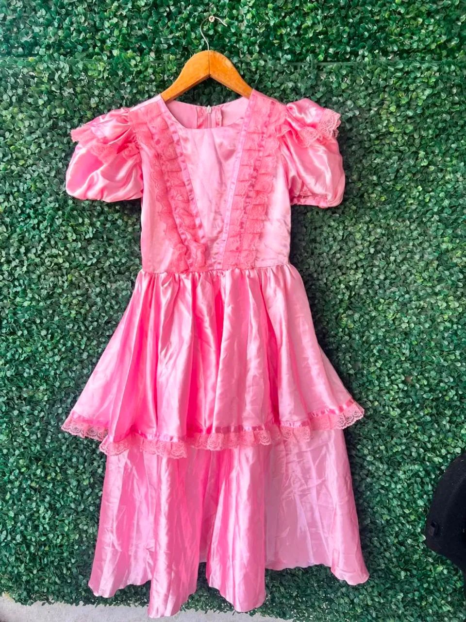 Vestido junino infantil em cetim - Foto 2