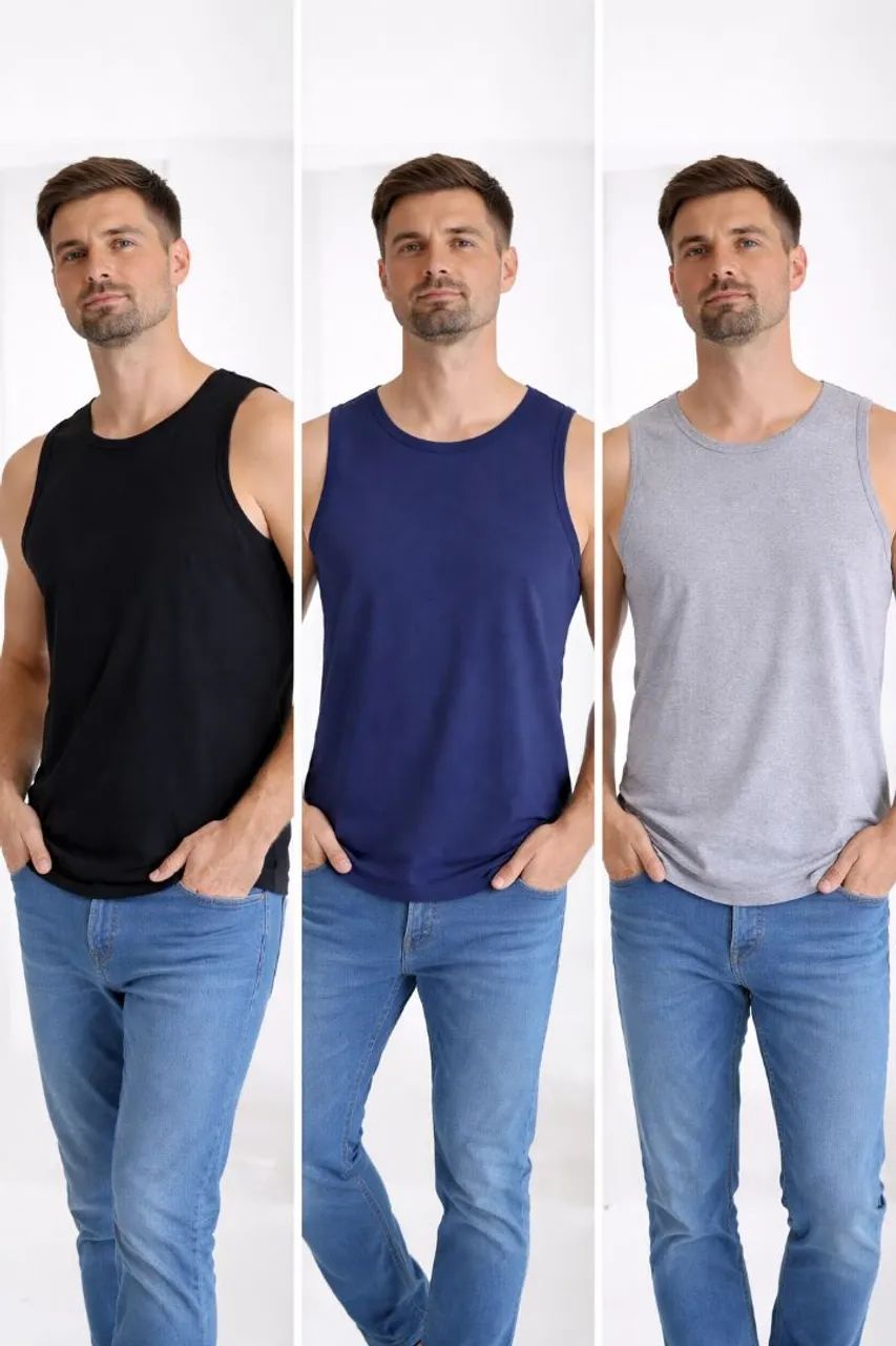 Lote de camisetas de algodão 